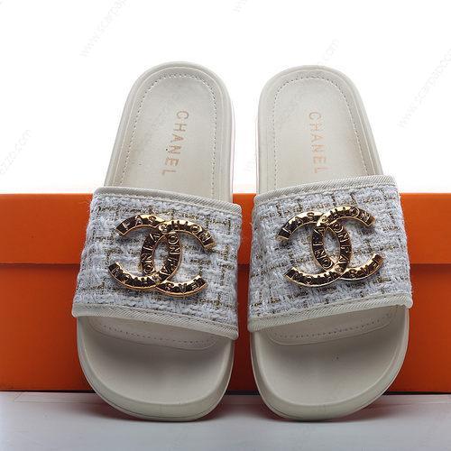 Chanel Logo Flip Flop sandals ‘Oro Bianco’ Scarpe