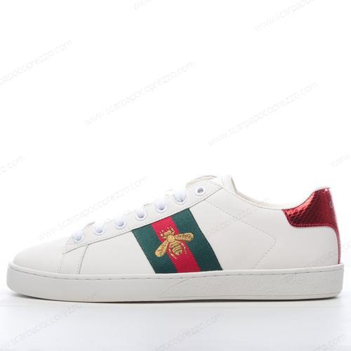 Gucci ACE Bee Embroidered ‘Bianco Rosso’ Scarpe 429446-A38G0-1284