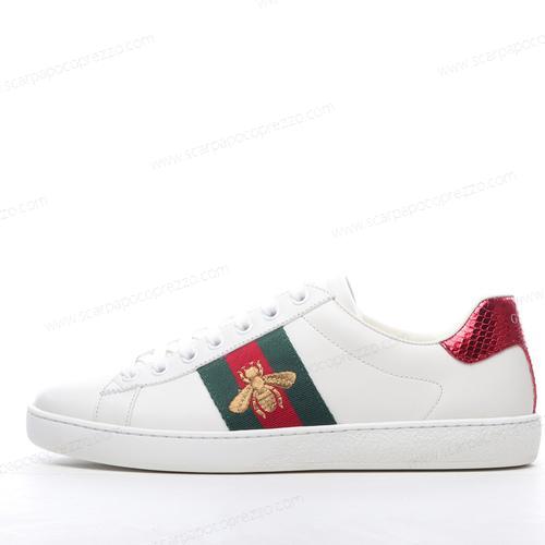 Gucci ACE Bee Sneakers ‘Bianco Rosso’ Scarpe