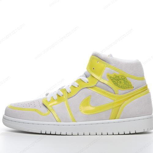 Nike Air Jordan 1 Retro High ‘Bianco Giallo Nero’ Scarpe 555088-170