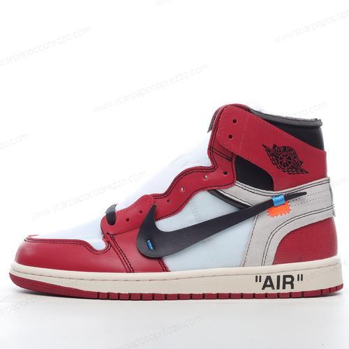 Nike Air Jordan 1 Retro High ‘Nero Bianco Rosso’ Scarpe AA3834-101