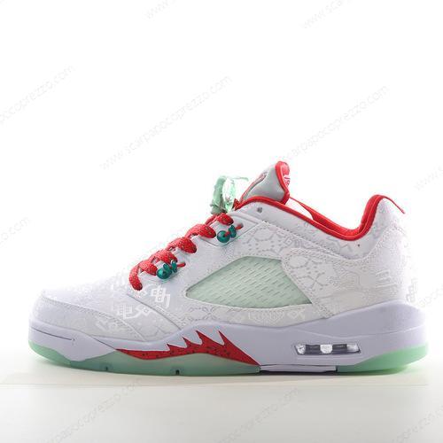 Nike Air Jordan 5 Retro ‘Bianco Rosso Verde’ Scarpe