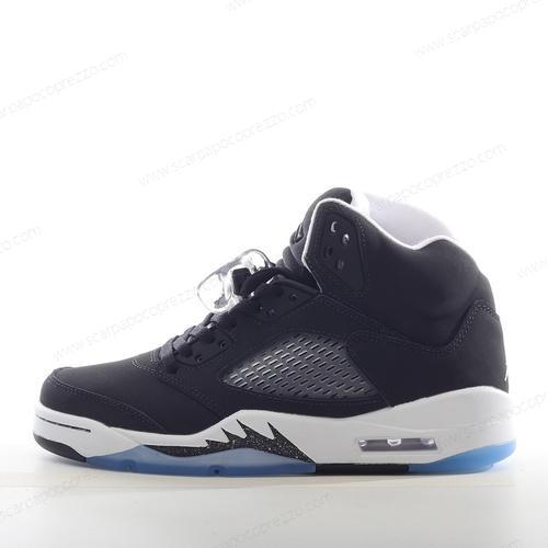 Nike Air Jordan 5 Retro ‘Nero Grigio Blu’ Scarpe 136027-035
